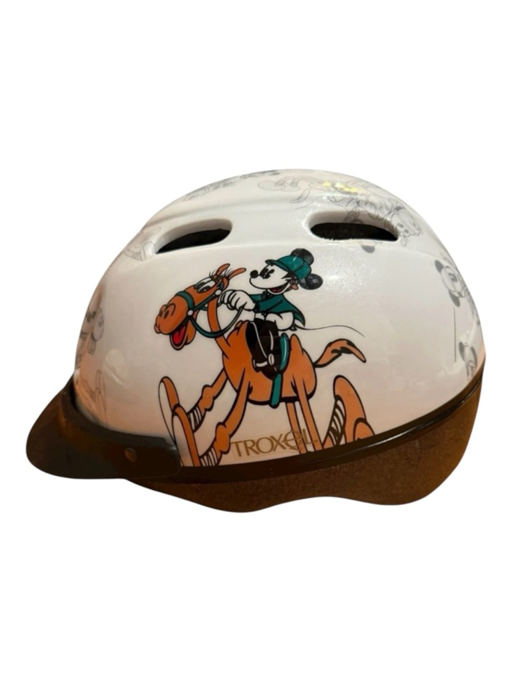 VTG Disney Mickey Mouse Horse Riding Helmet Troxel 1990s Hat Size 6-1/2 To 7-1/8